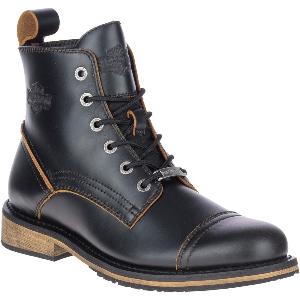 Harley-Davidson Dellen 7" Mens Black Leather Motorcycle Boots Size 11M